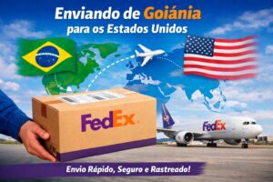 Envio de encomenda internacional de Goiânia para os Estados Unidos com FedEx