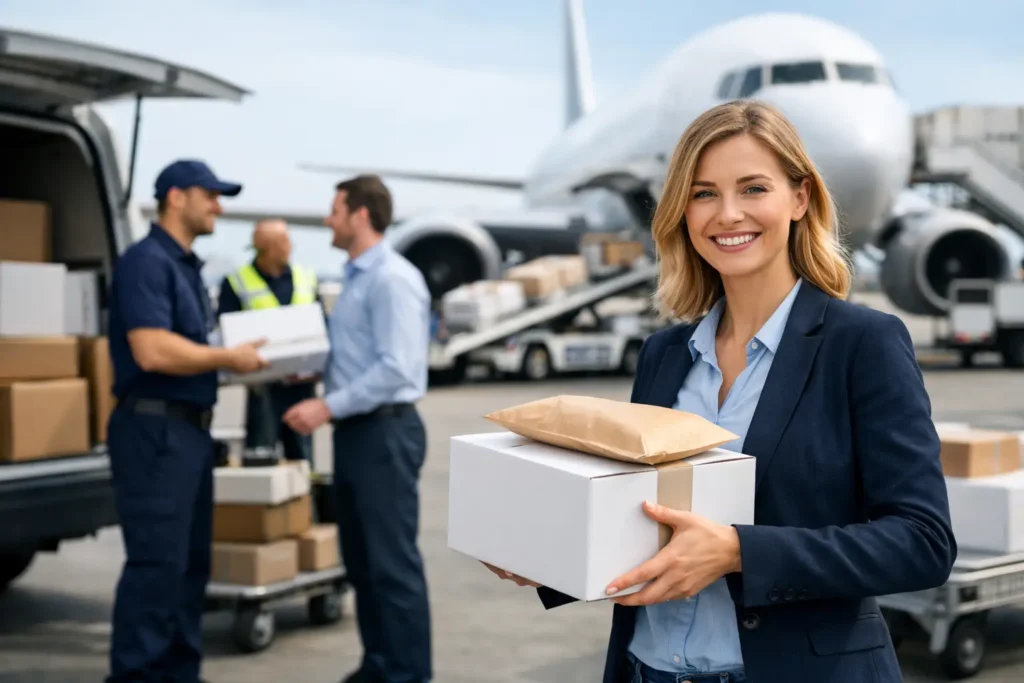 Guia de envio porta a porta para o exterior